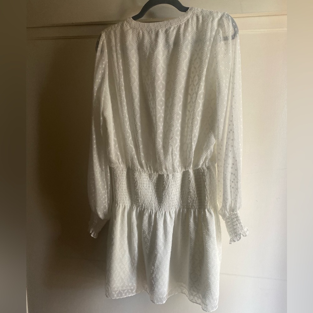 White House Black Market smocked blouson dress - Picture 4 of 4